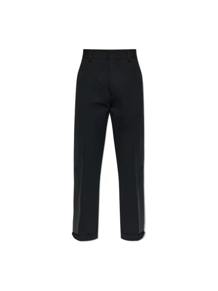 Spodnie Dsquared2 wełniane czarne