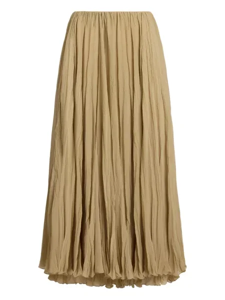 Fusta plisata Ralph Lauren Collection plisată până la genunchi