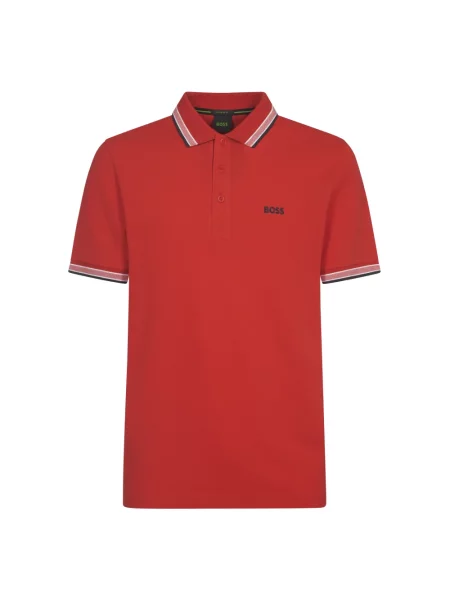 Koszulka polo Boss czerwona