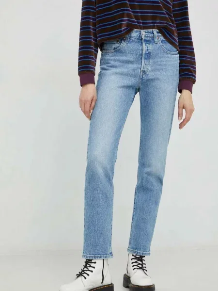 Blugi Levi's® cu talie înaltă albastru