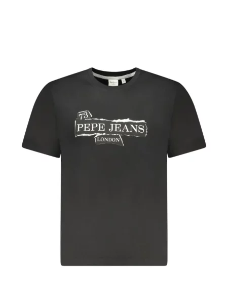 Tricou Pepe Jeans cu imagine negru