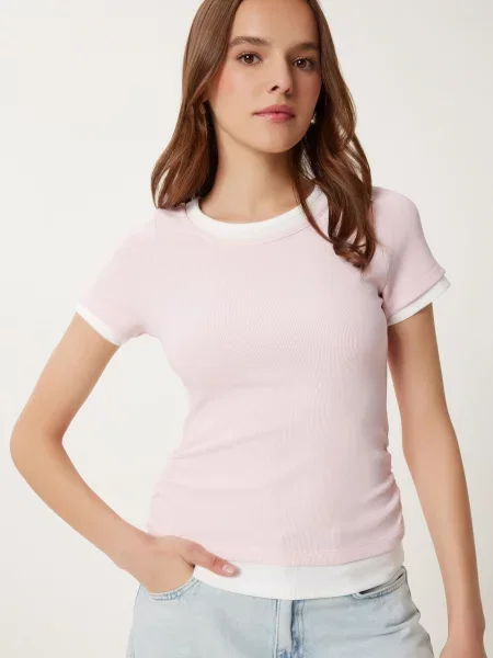 Happiness İstanbul Tricou roz alb