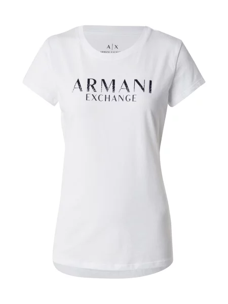 ARMANI EXCHANGE Póló fekete fehér