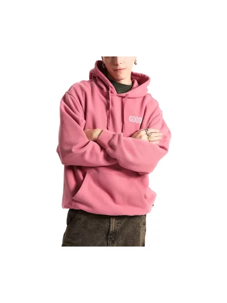 Bluza z kapturem Vans różowa