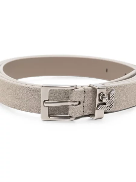 Curea Emporio Armani din piele cu autograf