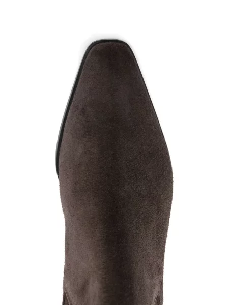 Botine Aeyde din piele de căprioară maro