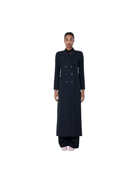 Płaszcz Dries Van Noten wełniany czarny