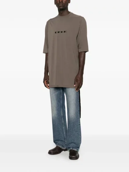 Tricou Rick Owens Drkshdw cu imagine gri