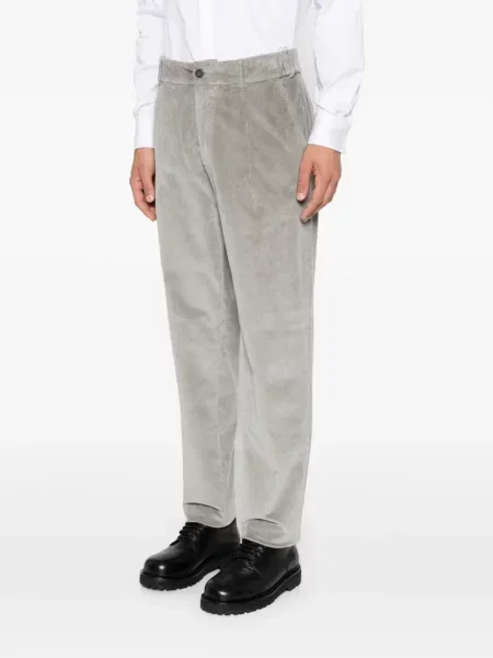 Pantaloni Eleventy de catifea cord gri