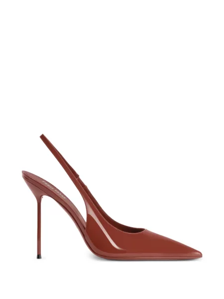 Pantofi cu toc Paris Texas slingback roșu