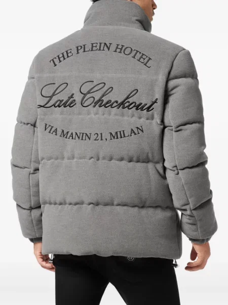 Geacă cu puf Philipp Plein gri