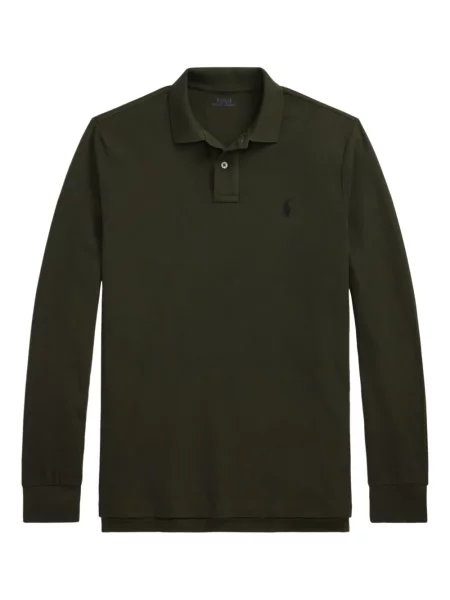 Ριγέ polo Polo Ralph Lauren με κουκούλα με αυτόγραφο λευκό