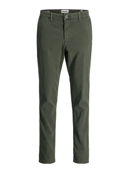 Chino kalhoty Jack & Jones šedé