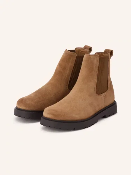 Birkenstock Chelsea Boots Highwood Slip On Mid hnědá