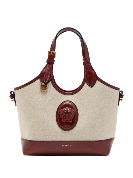 Geantă shopper Versace din canvas