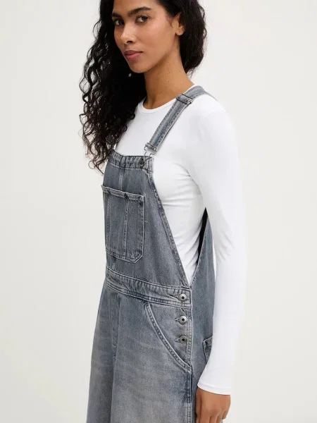 Джинсова сукня G-Star Carpenter Dungaree maxi пряма
