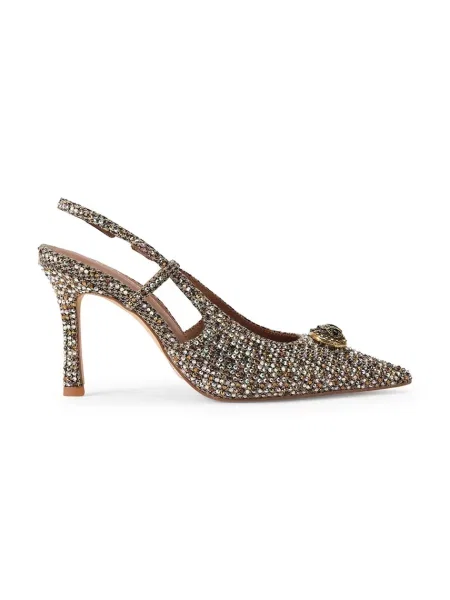 Kurt Geiger London salonarji Chelsea Point Slingback rjava