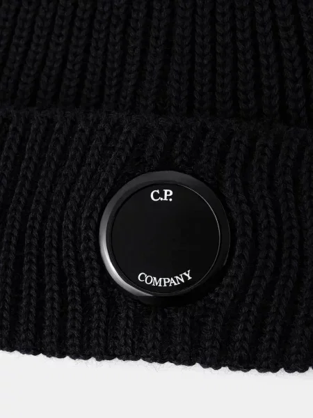 Вовняна шапка C.P. Company синій