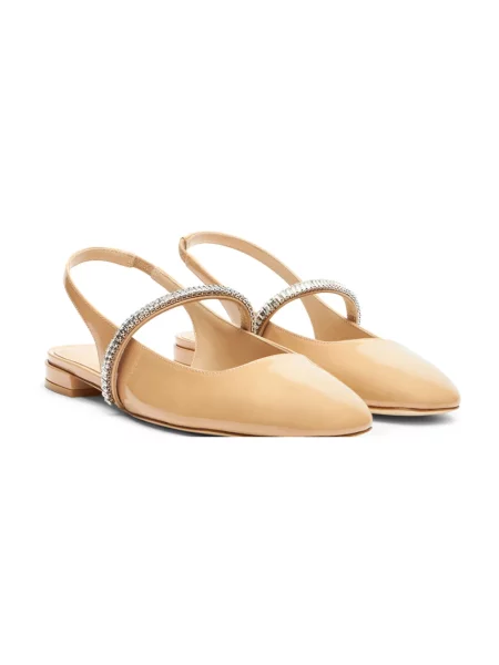 Balerinki Stuart Weitzman bez obcasa beżowe