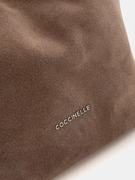 Замшева сумочка Coccinelle бежевий