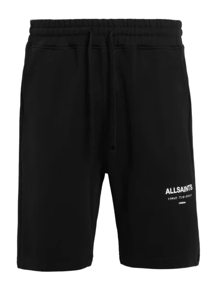 AllSaints Pantaloni UNDRGRND / alb negru
