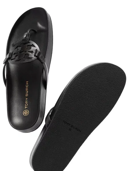 Sandale Tory Burch fără toc negru