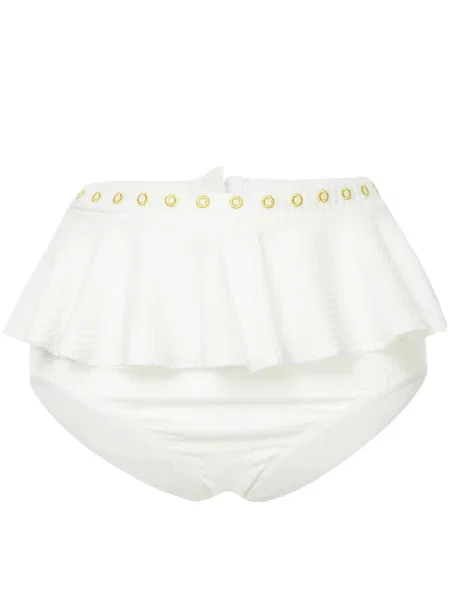 Bikini Duskii z falbankami biały