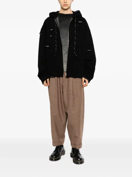 Hoodie Mastermind Japan με φθαρμένο εφέ μαύρο