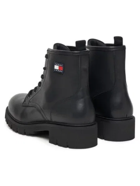 Kozačky Tommy Jeans černé