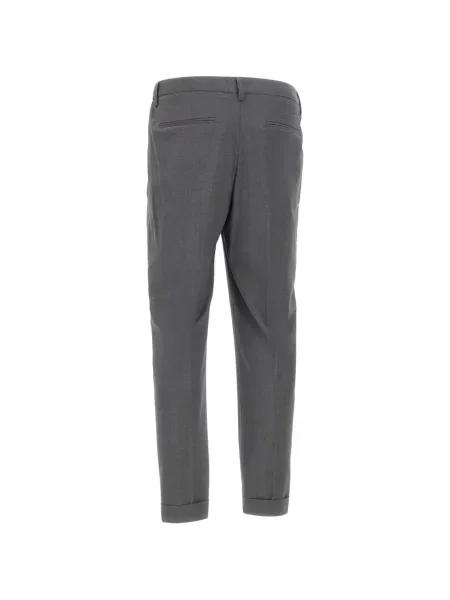 Pantaloni Devore plisate gri