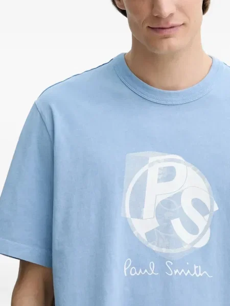 Tricou Ps Paul Smith cu imagine albastru