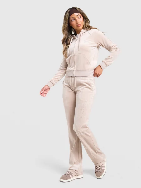 Juicy Couture Spodnie Outline Low Rise Cici brązowe