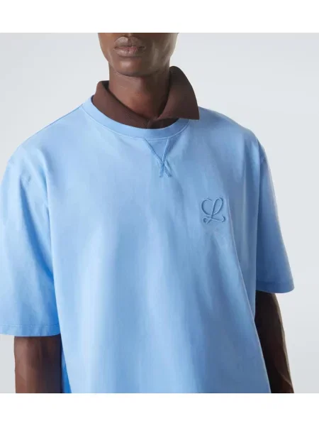 Tricou Loewe din jerseu albastru