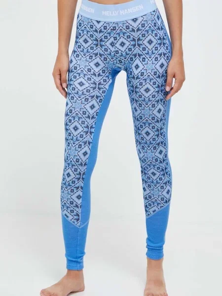 Funkční legíny Helly Hansen Lifa Merino Midweight modré