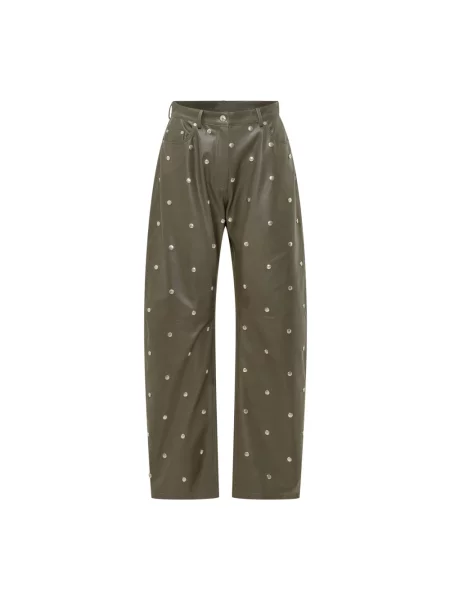 Spodnie Stella Mccartney brązowe