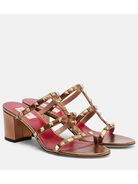 Papuci tip mules Valentino Garavani din piele