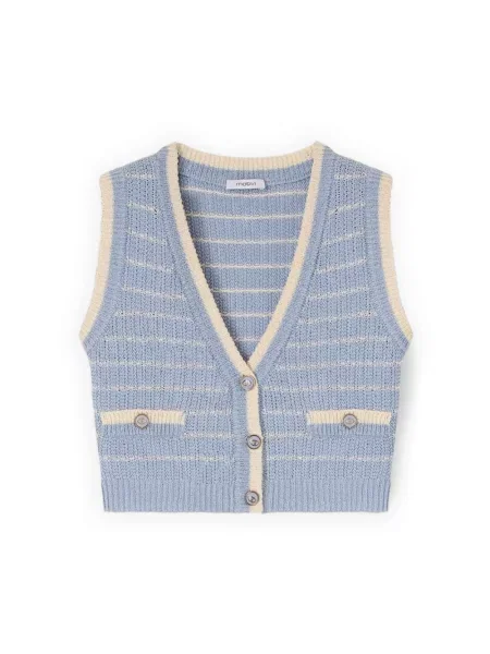 Dzianinowy sweter Motivi niebieski