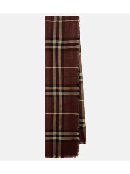 Fular Burberry de lână în carouri