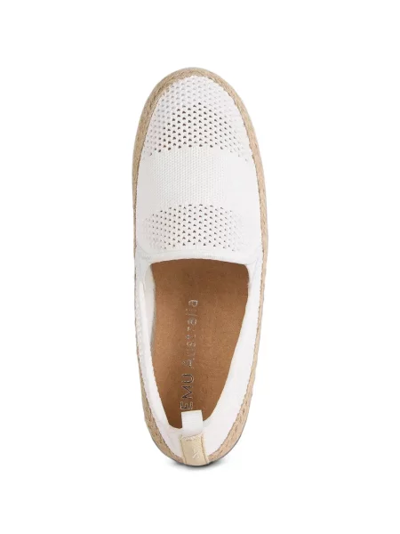 Espadrile Emu Australia fără toc alb