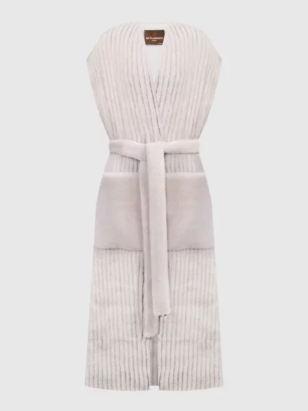 Жилет з хутром Be Florence сірий