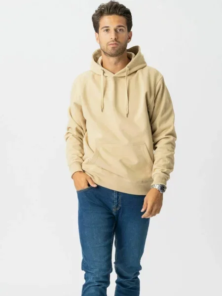 TEESHOPPEN Pulover Hoodie nisipiu