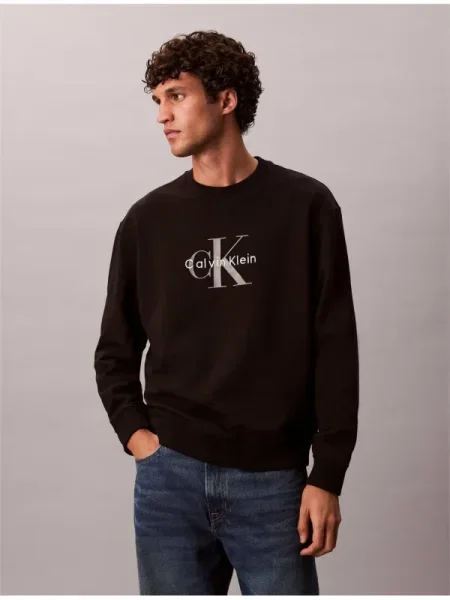 Geacă de blugi Calvin Klein Jeans negru