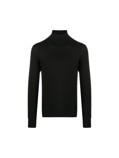 Sweter La Fileria wełniany czarny