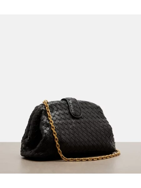 Geantă plic Bottega Veneta din piele maro