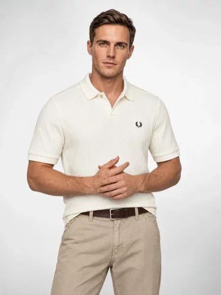 Džerzej polokošeľa Fred Perry béžová