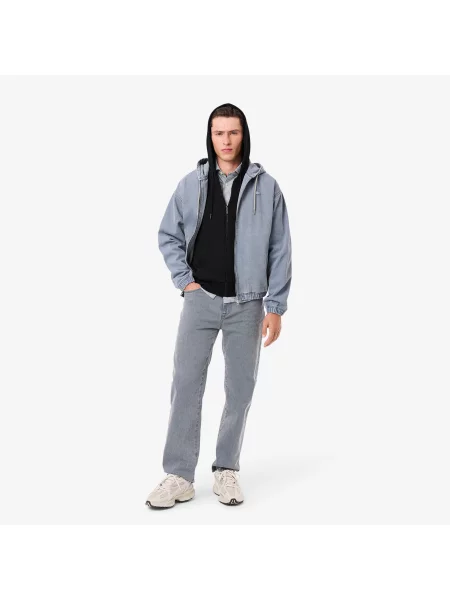 Lacoste Rozpinana Bluza Polarowa Z Kapturem O Klasycznym Kroju czarny