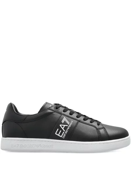 Sneakerși Ea7 Emporio Armani cu autograf negru