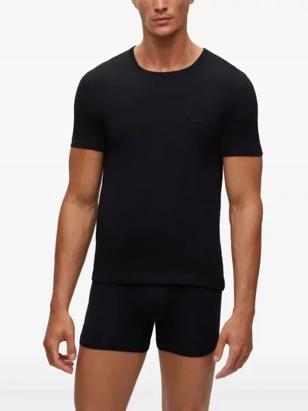 Cămașă Boss cu broderie negru