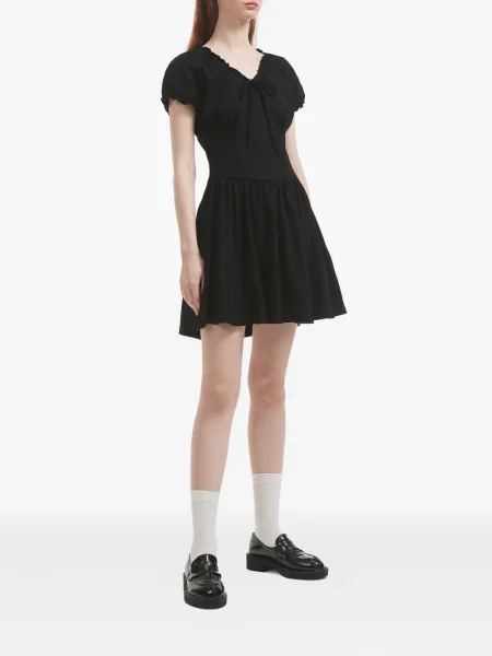 Rochie mini B+ab cu volane de costum negru