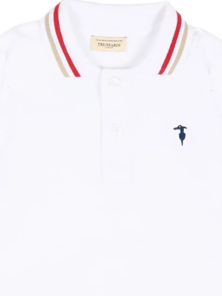 Koszulka polo dziecięca Trussardi biała